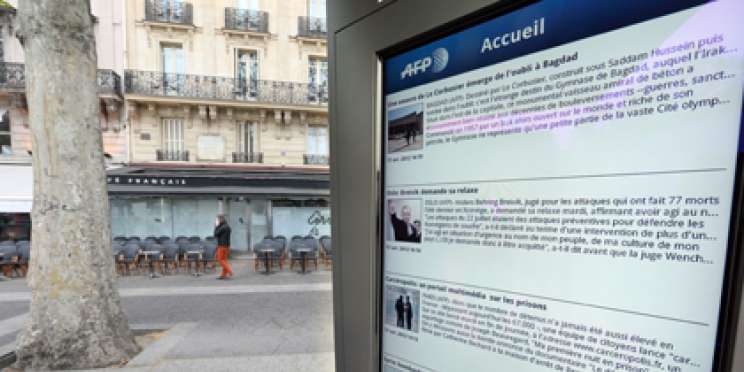 L’AFP choisie par JCDecaux pour son mobilier urbain intelligent