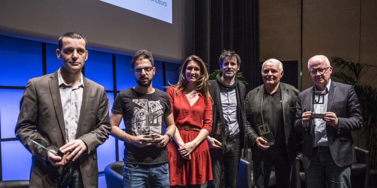 Karam Al-Masri et Rana Moussaoui, lauréats du prix "Enquête et reportage" aux 10e Assises du journalisme et de l’information de Tours