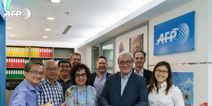 AFP chairman and CEO Emmanuel Hoog is visiting Singapore and Australia on a trip to promote the priorities of the agency that also took in the inauguration of the new Singapore office